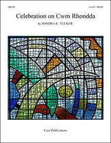 Celebration on Cwm Rhondda Handbell sheet music cover